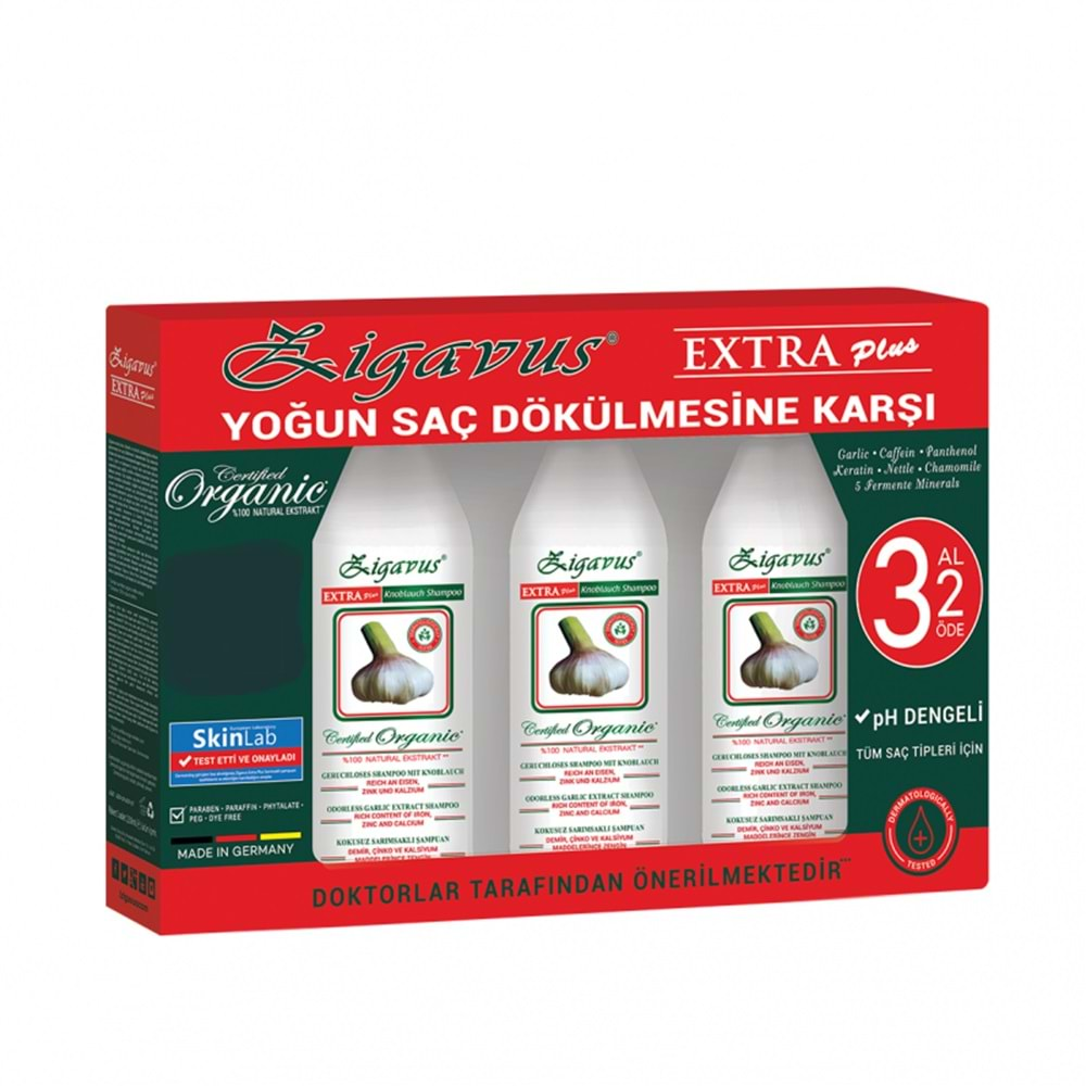 ZİGAVUS SARMISAKLI EXTRA PLUS ŞAMPUAN 3 AL 2 ÖDE