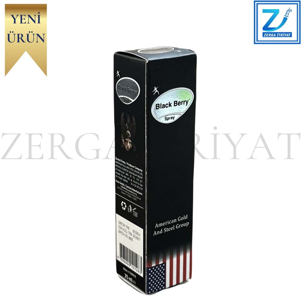 BLACK BERRY GECİKTİRİCİ SPREY 25 ML