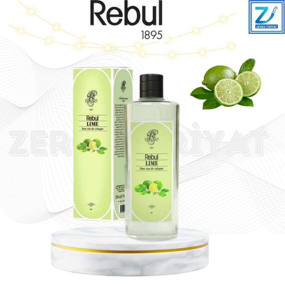 REBUL KOLONYA LIME 250 ML ( CAM ŞİŞE )