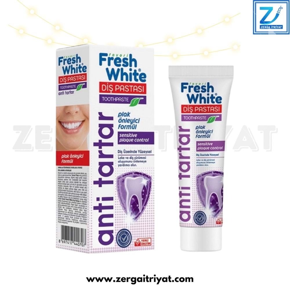 FRESHWHİTE DİŞ PASTASI ANTİ-TARTAR 90 GR