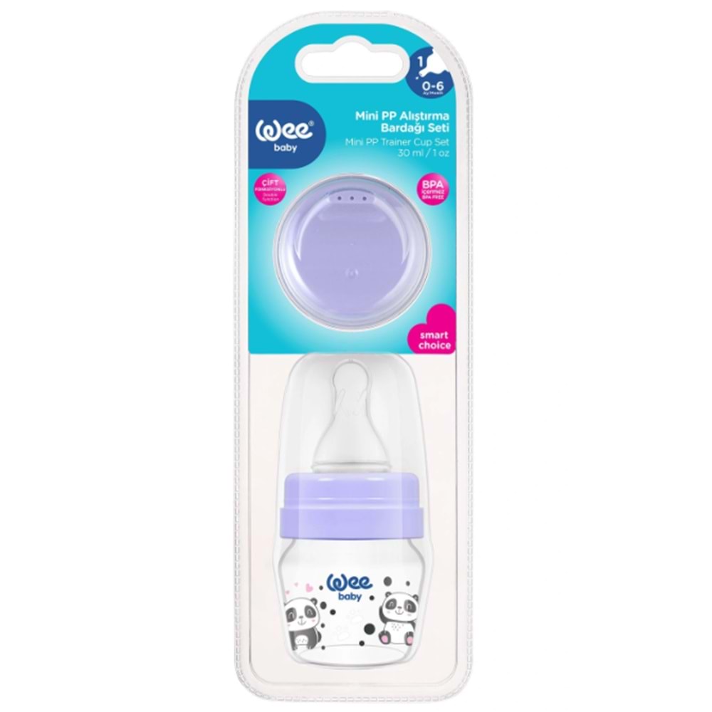 WEE BABY MİNİ PP ALIŞTIRMA BARDAĞI SETİ 30 ML ÜRÜN KODU:778