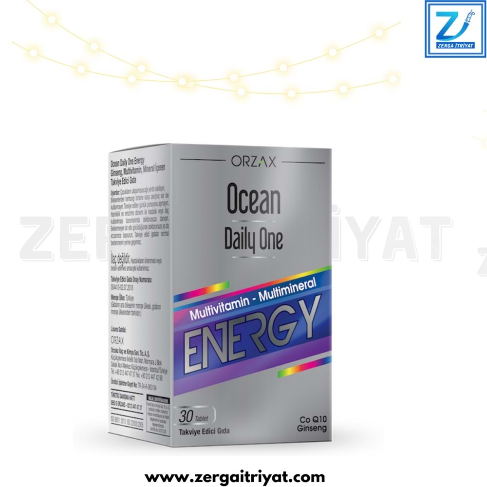 OCEAN DAİLY ONE ENERGY 30 TABLET