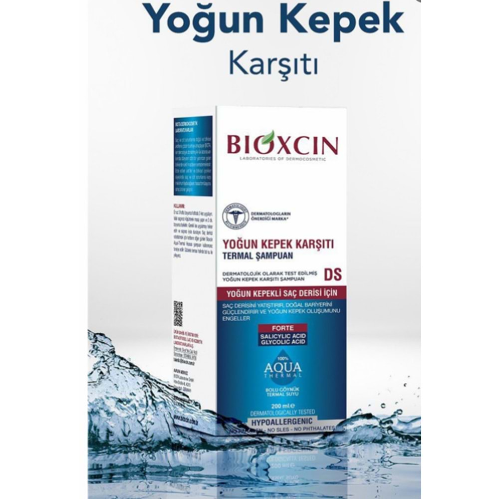 BİOXCİN AQUA THERMAL YOĞUN KEPEK KARŞITI ŞAMPUAN DS 200 ML