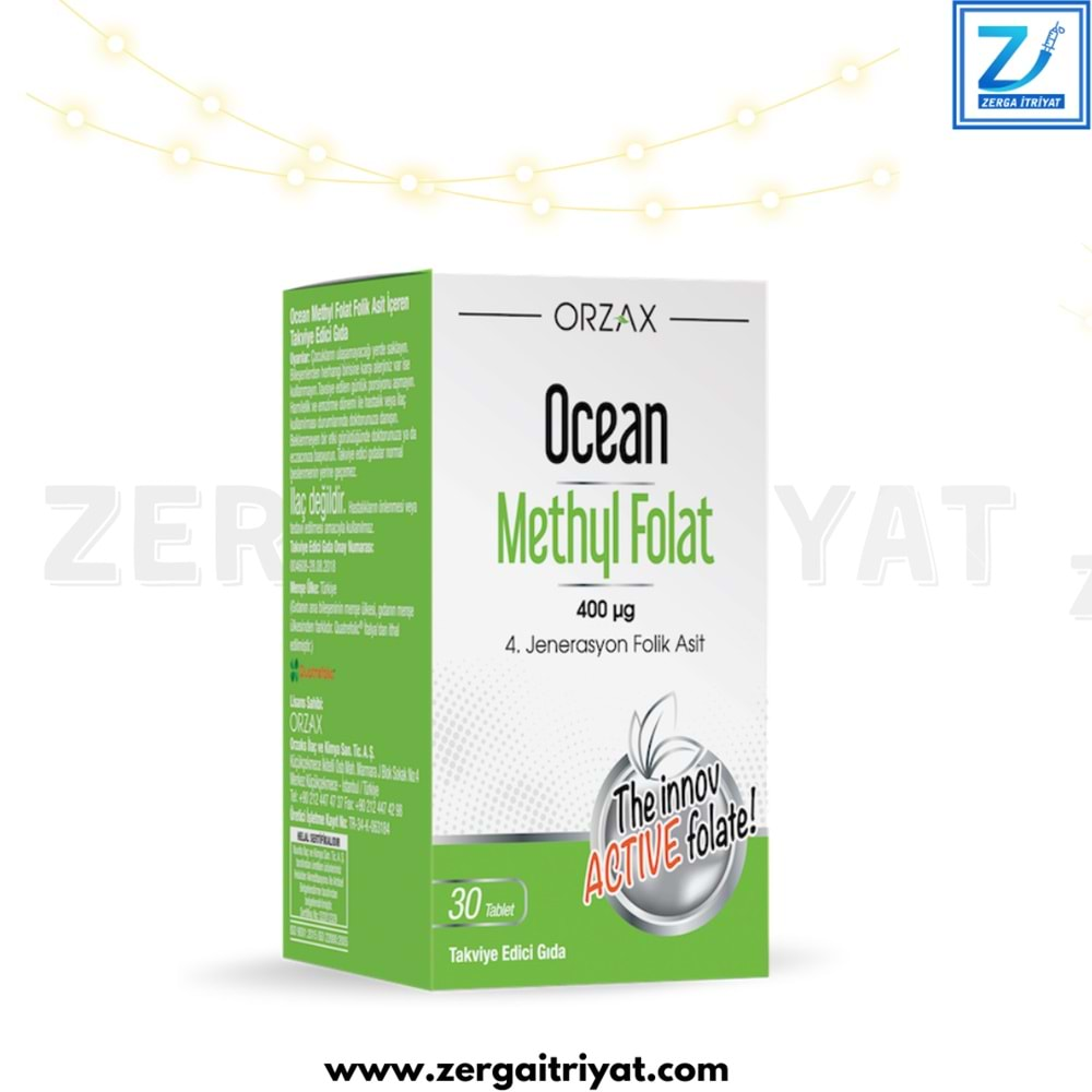 OCEAN METHYL FOLAT GENERATİON FOLİC ACİD 30 TABLET