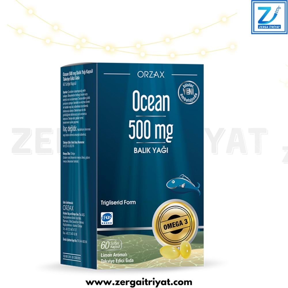 OCEAN 500 MG 60 KAPSÜL BALIK YAĞI