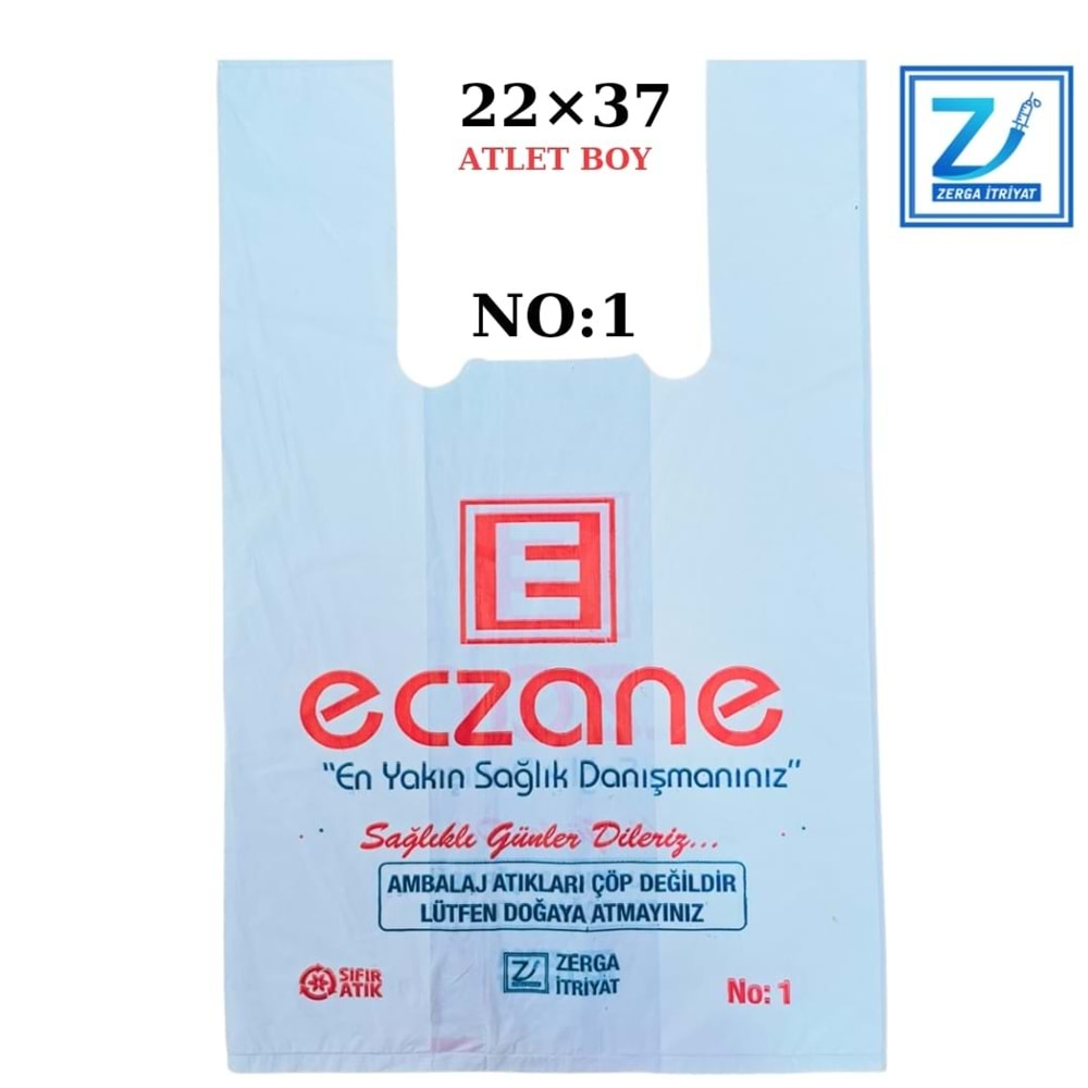 ECZANE POŞETİ 22*37 ATLET BOY 10 KG NO: 1