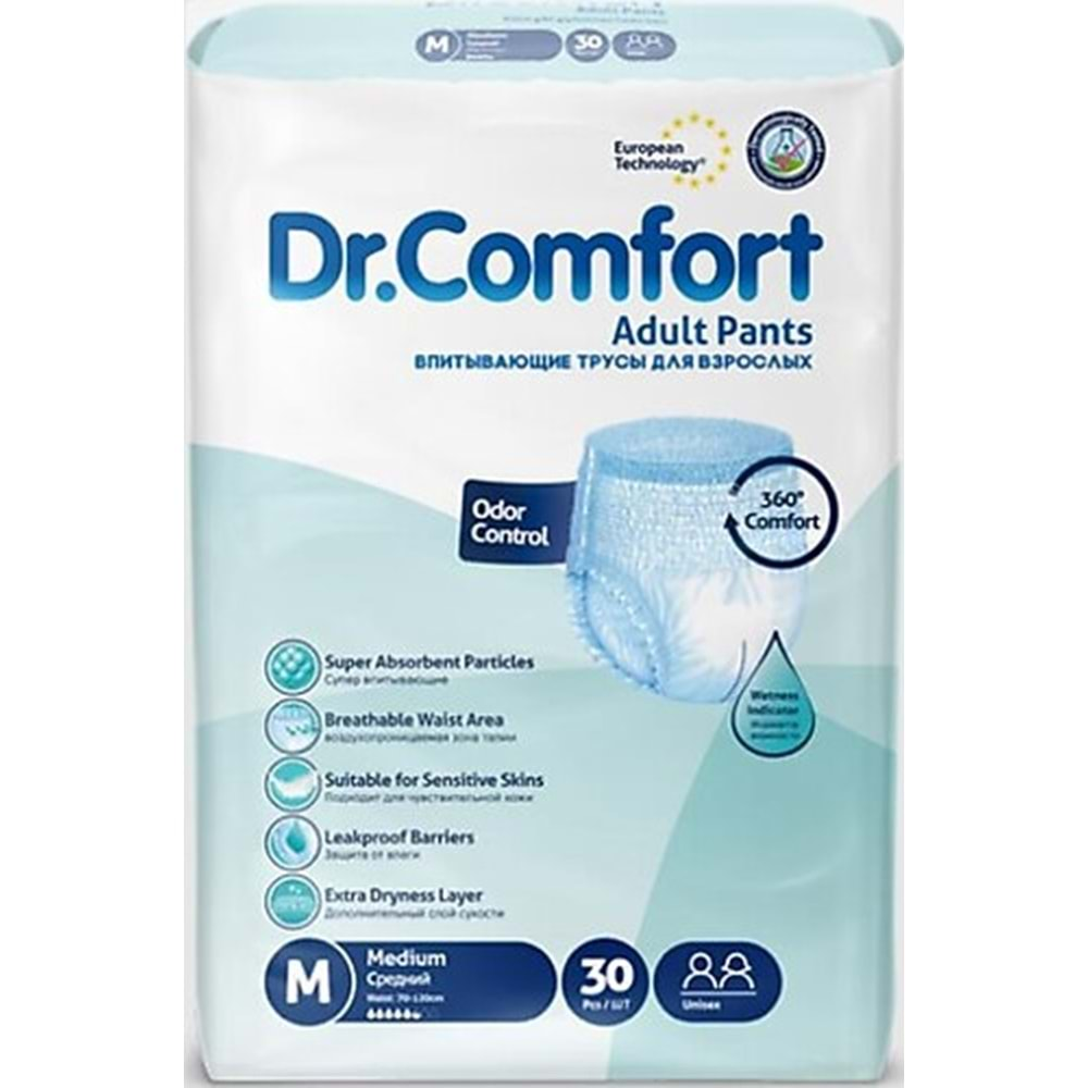 DR.COMFORT KÜLOTLU HASTA BEZİ 30 LU MEDİUM BEDEN