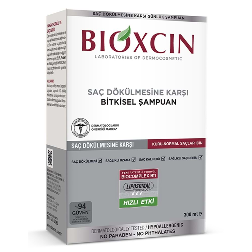 BİOXCİN GENESİS DÖKÜLME KARŞITI 300 ML ŞAMPUAN KURU - NORMAL SAÇLAR İÇİN