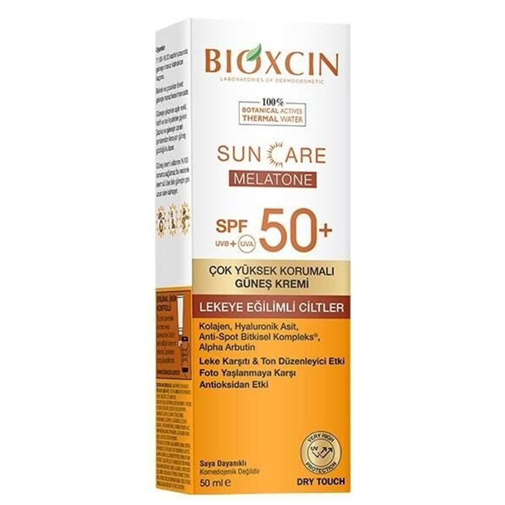 BİOXCİN GÜNEŞ KREMİ SUN CARE SPF50+ DRY TOUCH ÇOK YÜKSEK KORUMALI ( LEKEYE EĞİMLİ CİLTLER İÇİN ) 50 ML