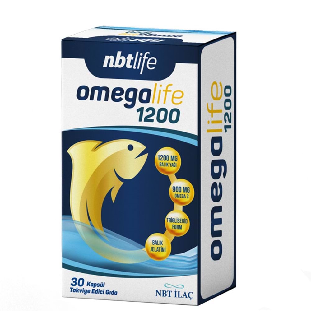 NBT LİFE OMEGALİFE 1200 30 KAPSÜL BALIK YAĞI