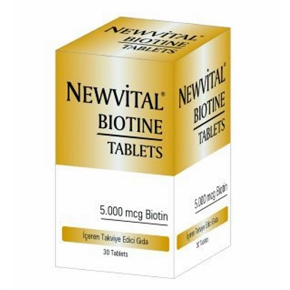 NEWVİTAL BİOTİN 5.000 MCG 60 TABLET