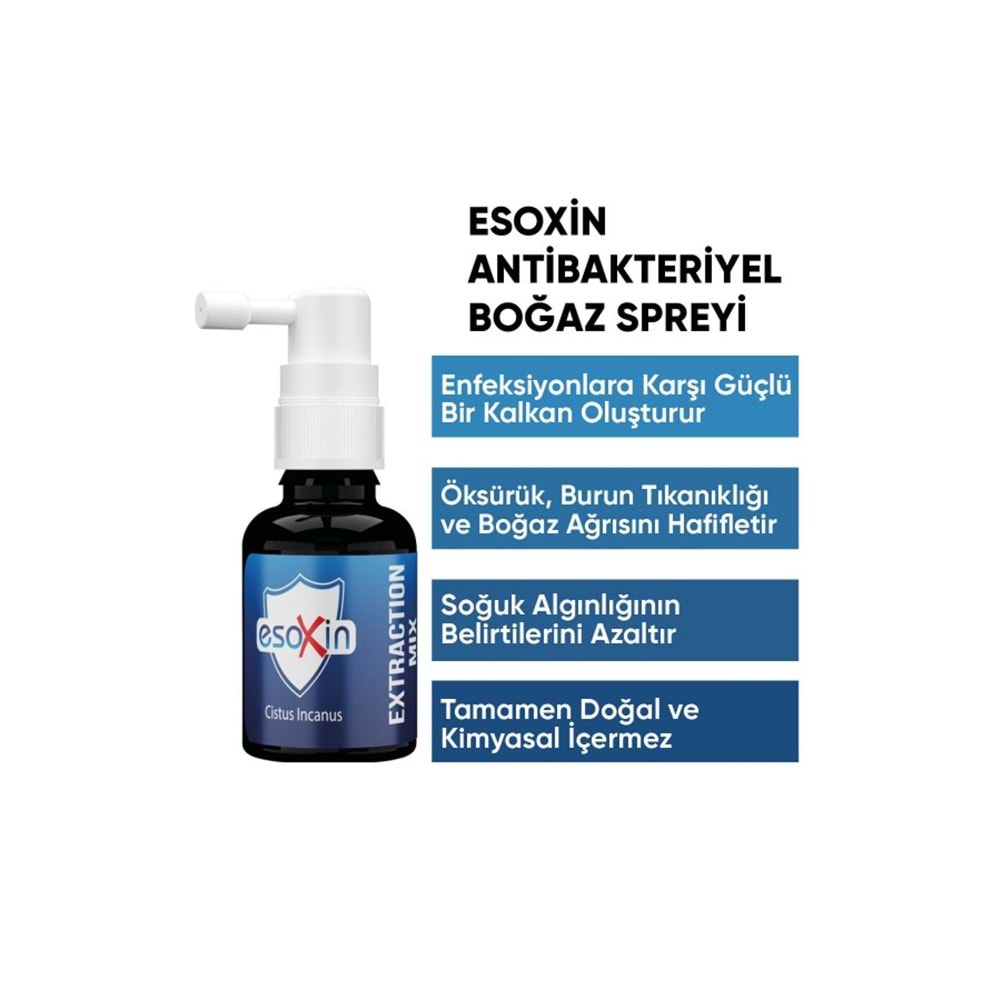 ESOMED ESOXİN CİSTUS INCANUS SPREY 25 ML YENİ FORMÜL