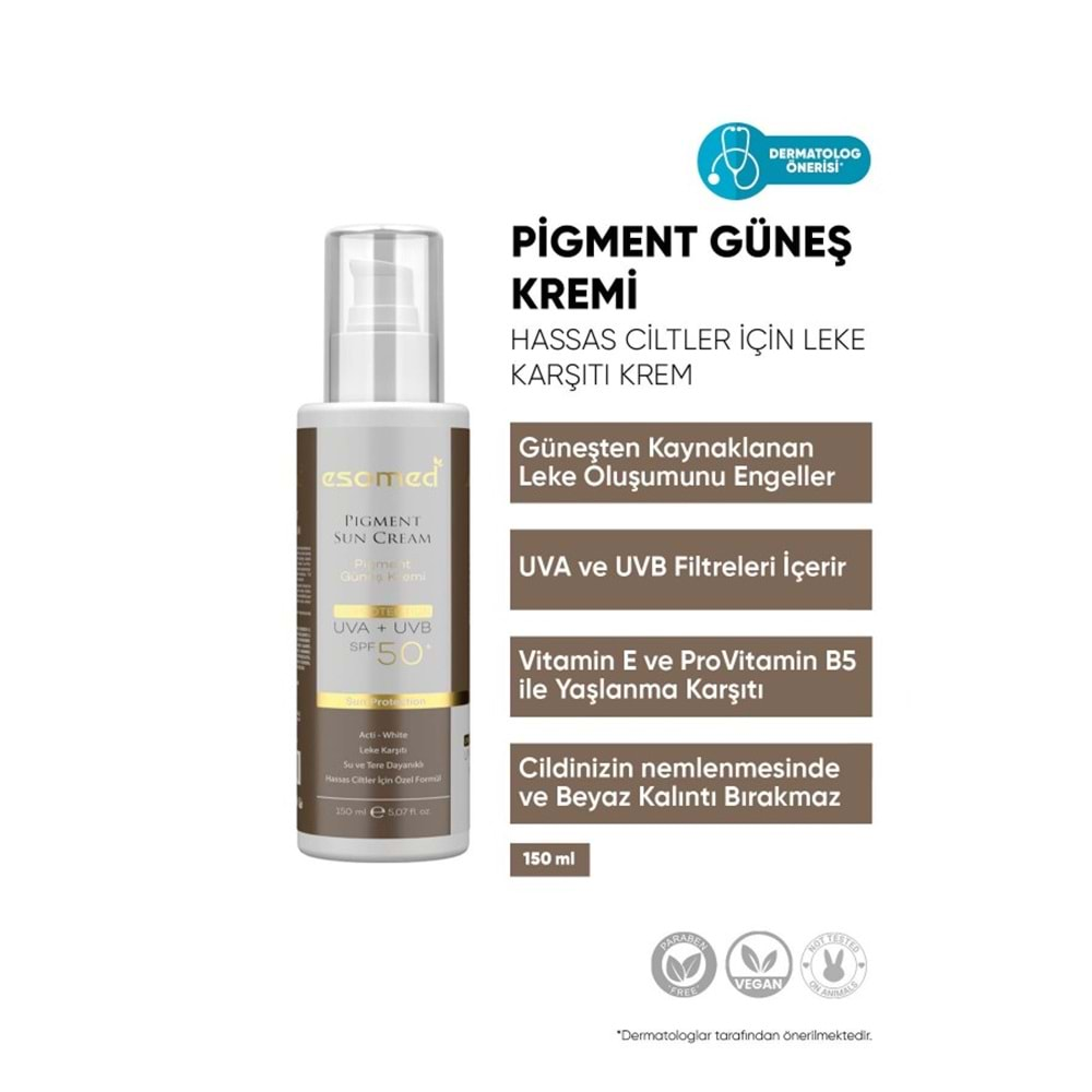 ESOMED PİGMENT GÜNEŞ KREMİ SPF 50+ 150 ML