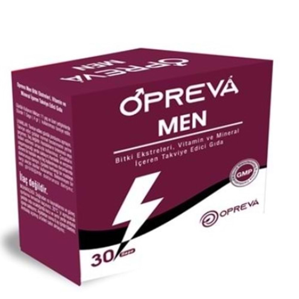 OPREVA MEN L-ARJİNİN L-KARNİTİN GİNSENG EPİMEDİUM İÇEREN 30 ŞAŞE ( BİTKİSEL MİNERALLER İÇERİR )