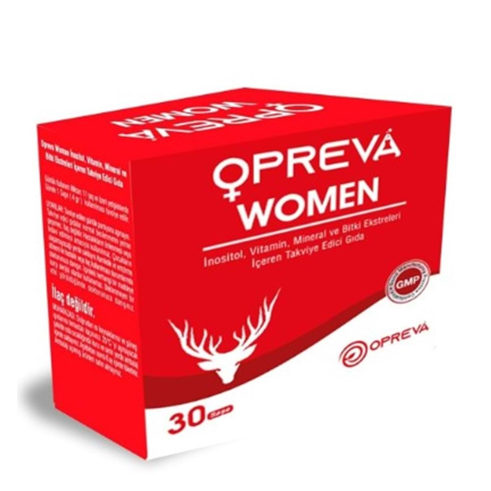 OPREVA WOMEN MİYO İNOSİTOL D-KİRO İNOSİTOL L-ARGİNİN GİNSENG İÇEREN 30 ŞASE( BİTKİSEL MİNERALLER İÇERİR )