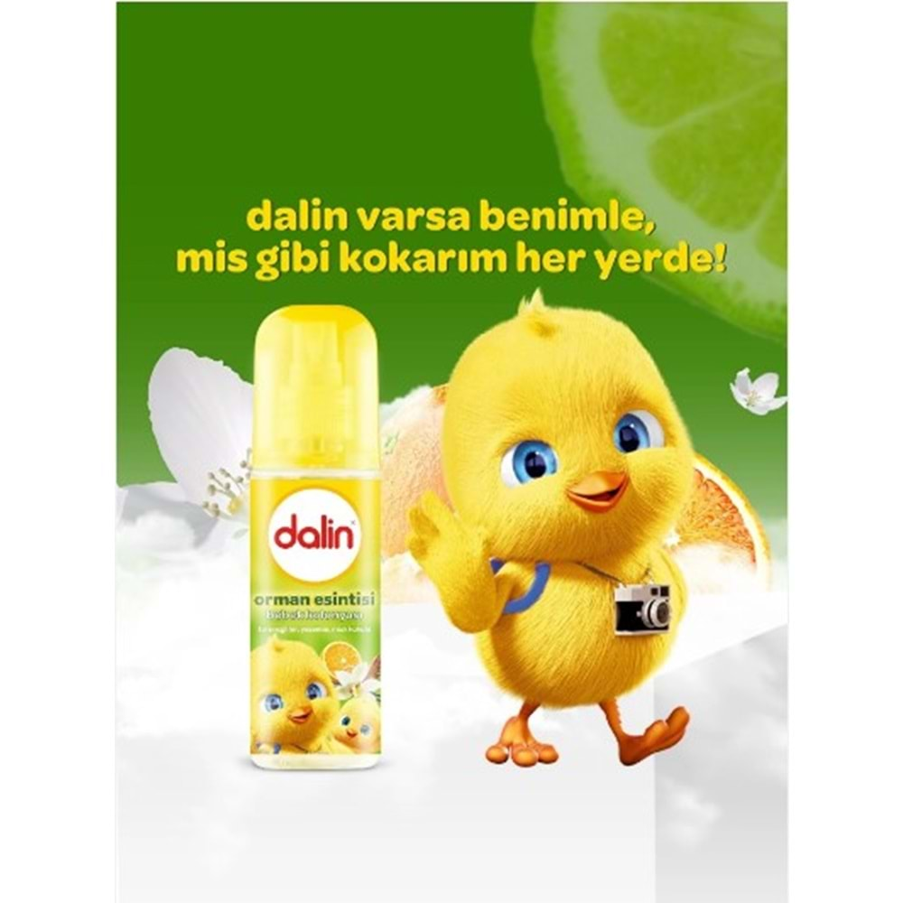 DALİN SPREYLİ BEBEK KOLONYASI ORMAN ESİNTİSİ 150 ML