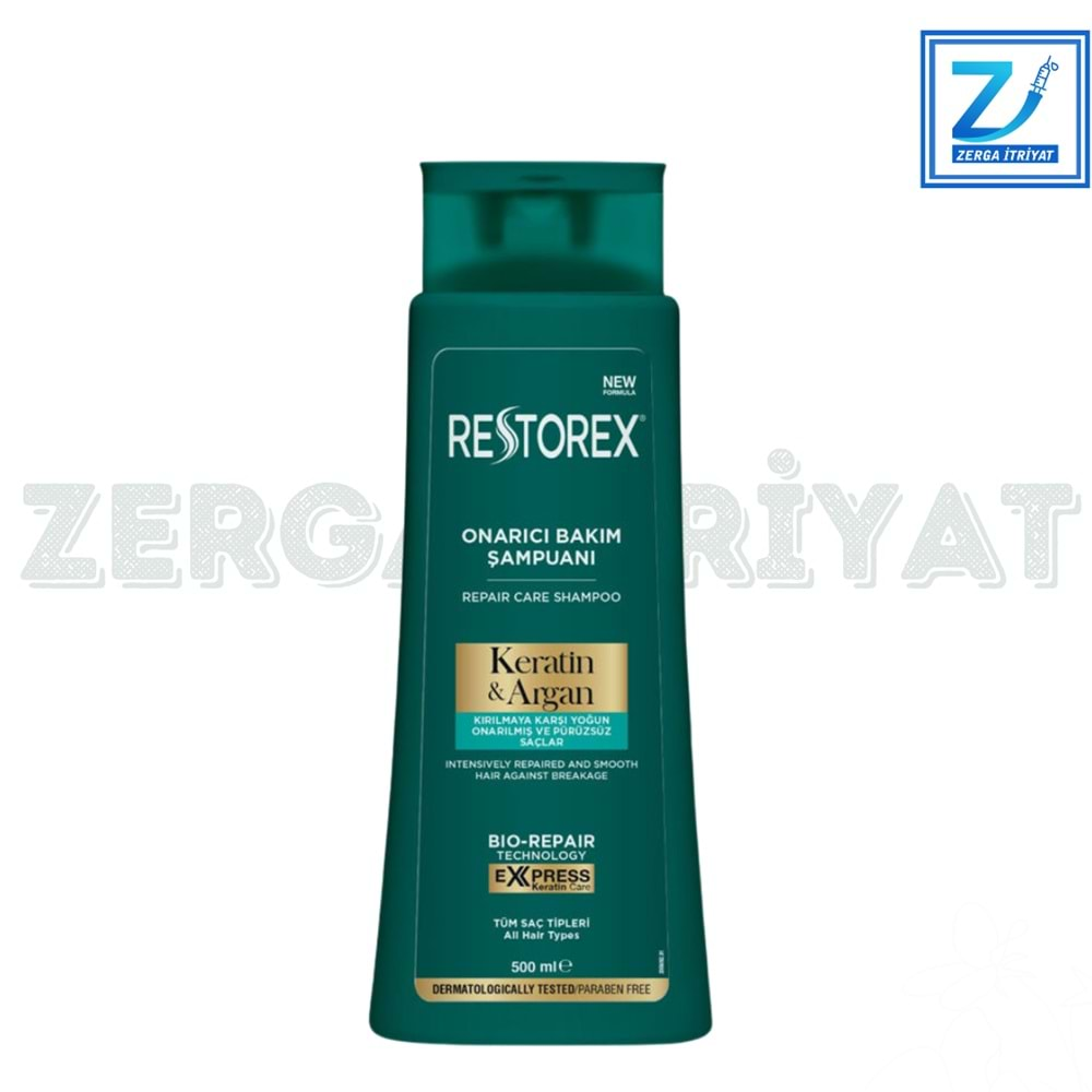 RESTOREX ONARICI BAKIM ŞAMPUANI 500 ML ( KERATİN & ARGAN )