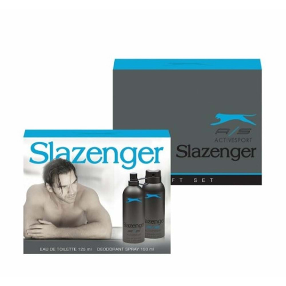 SLAZENGER ACTİVESPORT DEODORANT + PARFÜM KOFRE (MAVİ)