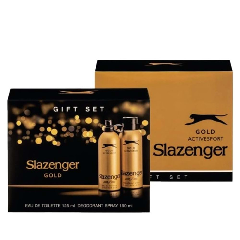 SLAZENGER ACTİVESPORT DEODORANT + PARFÜM KOFRE ( GOLD )