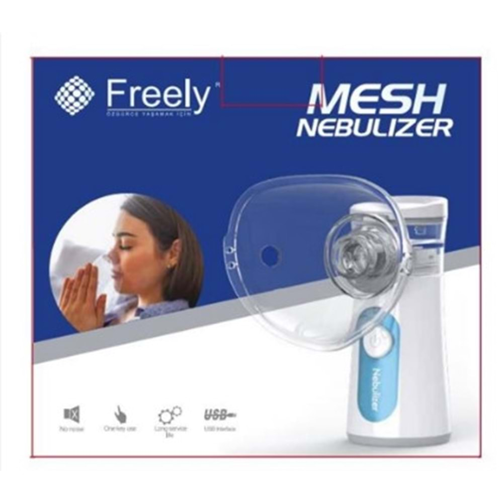 FREELY UN-300 TAŞINABİLİR MESH NEBULİZATÖR ŞARJLI 2 YIL GARANTİLİ