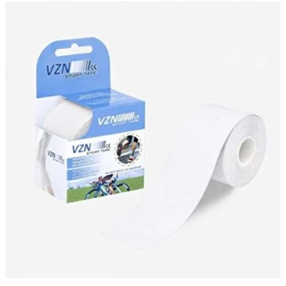 VZN KİNESİYOLOJİ BANDI 5 CM X 5 M AĞRI BANDI ( BEYAZ )
