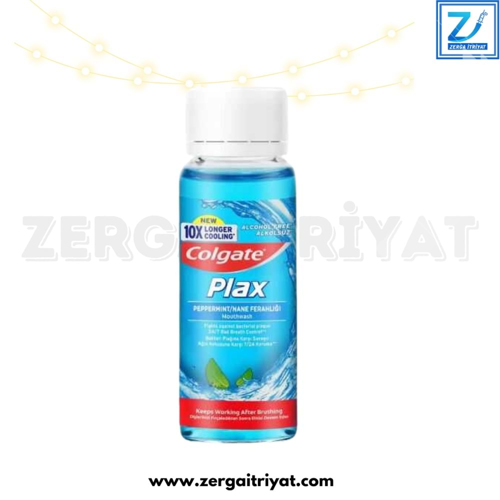 COLGATE PLAX PEPPERMİNT AĞIZ ÇALKALAMA SUYU 100 ML