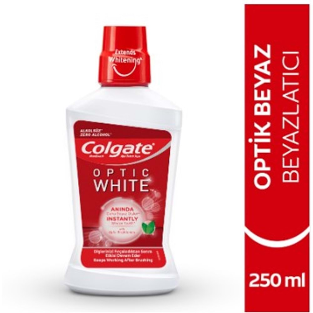 COLGATE AĞIZ BAKIM SUYU 250 ML OPTIK BEYAZ