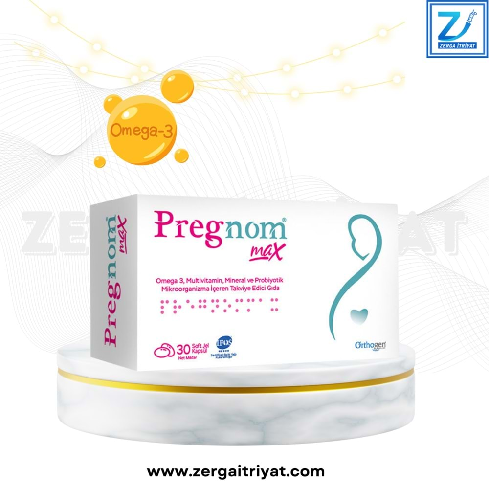 PREGNOM MAX 30 SOFT JEL KAPSÜL