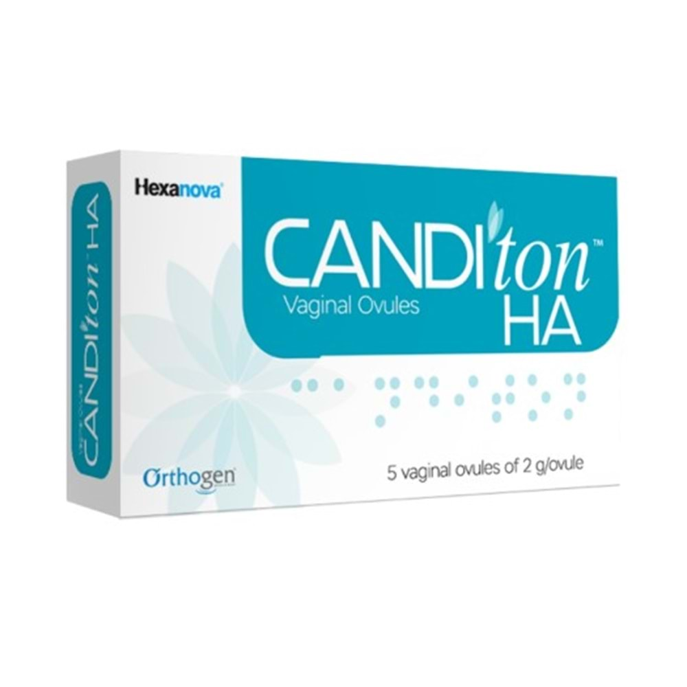 CANDİTON HA VAJINAL OVUL 5X2 GR