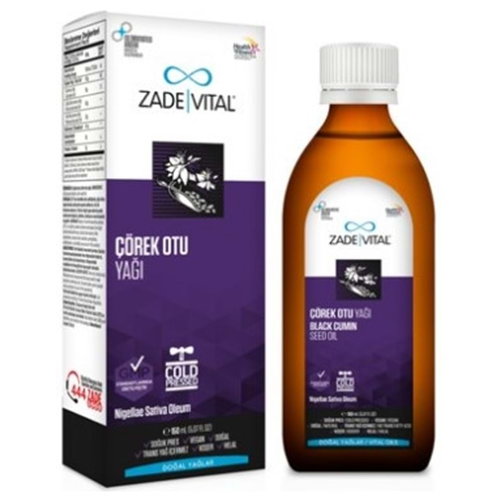 ZADE VİTAL ÇÖREK OTU YAĞİ 150 ML