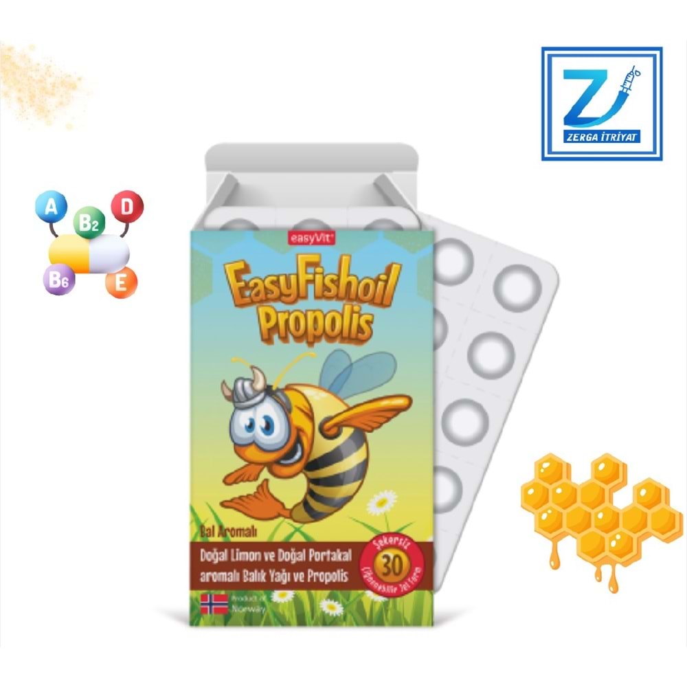 EASYFİSHOİL PROPOLİS OMEGA 3 JEL 30 TABLET
