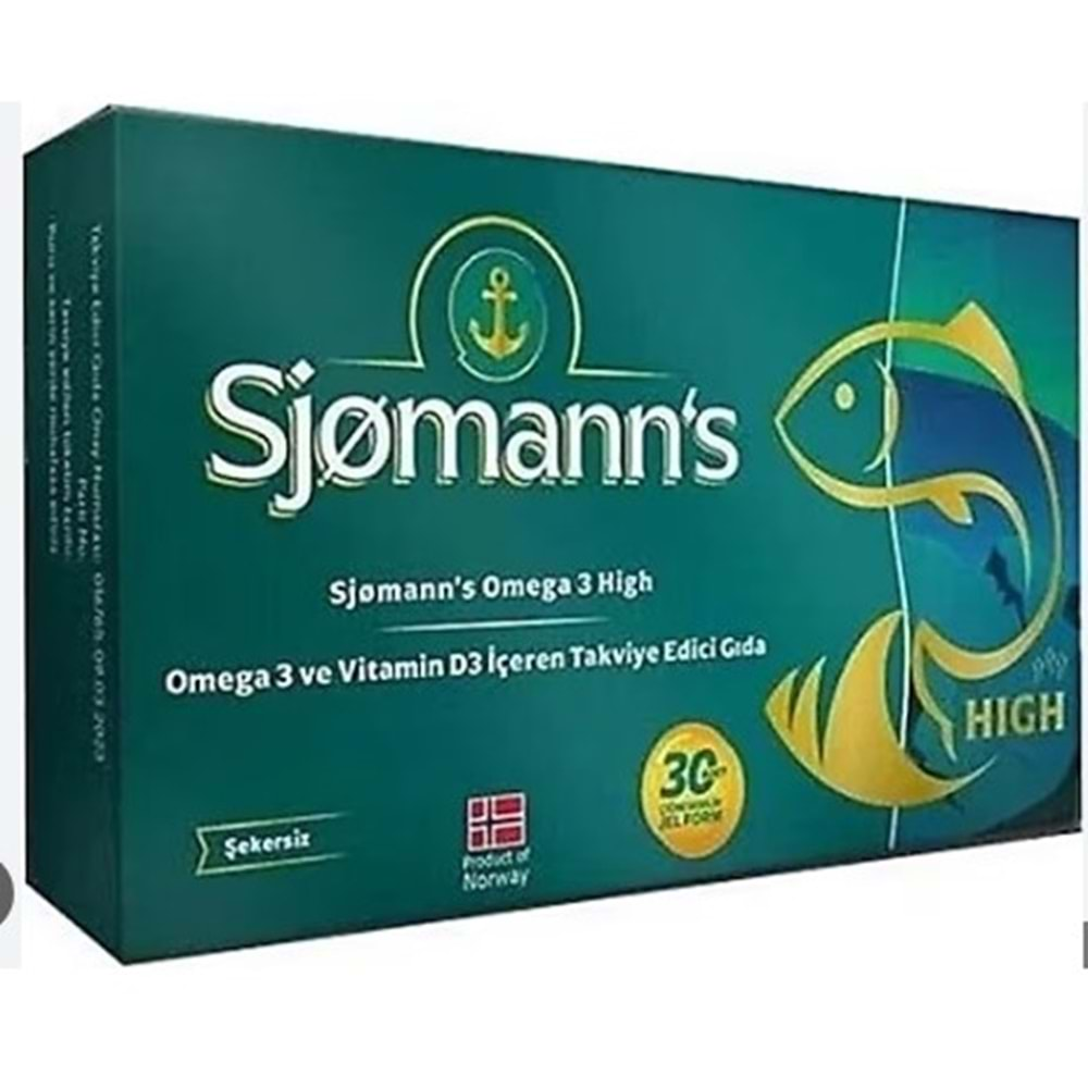 SJOMANN'S FİSHOİL OMEGA-3 ÇİGNENEBİLİR 30 JEL TABLET