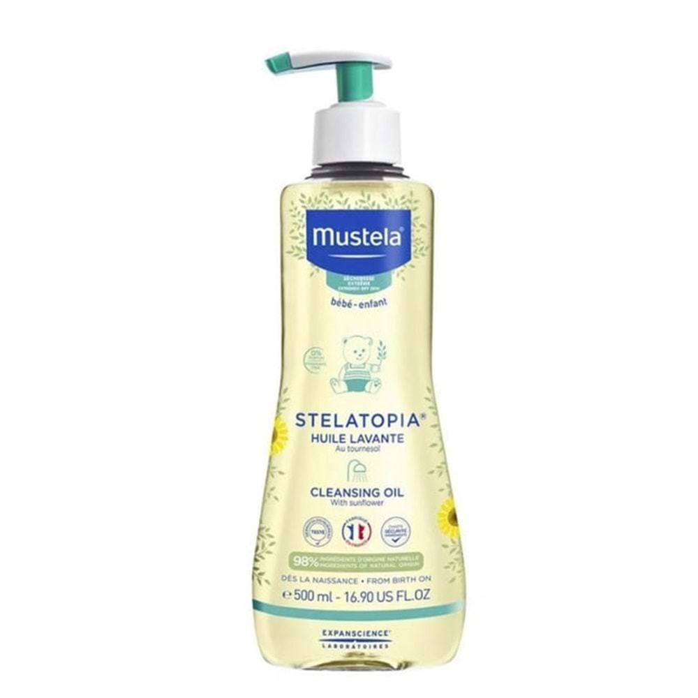 MUSTELA STELATOPİA HUİLE LAVANTE CLEANSİNG OİL BEBEK YAĞI 500 ML ( TEMİZLEME YAĞI )