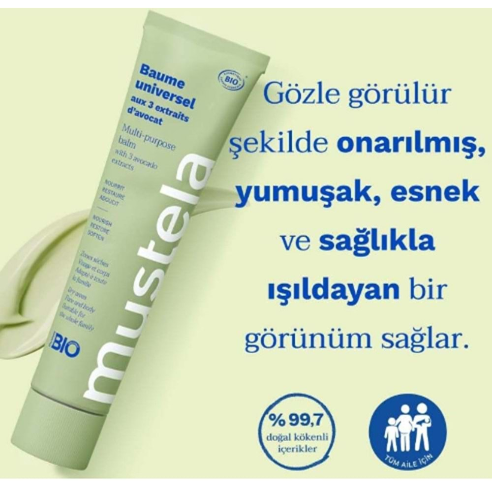 MUSTELA 3 LÜ ETKİ AVAKADO BALSAM 75 ML ( KURU CİLTLER İÇİN )