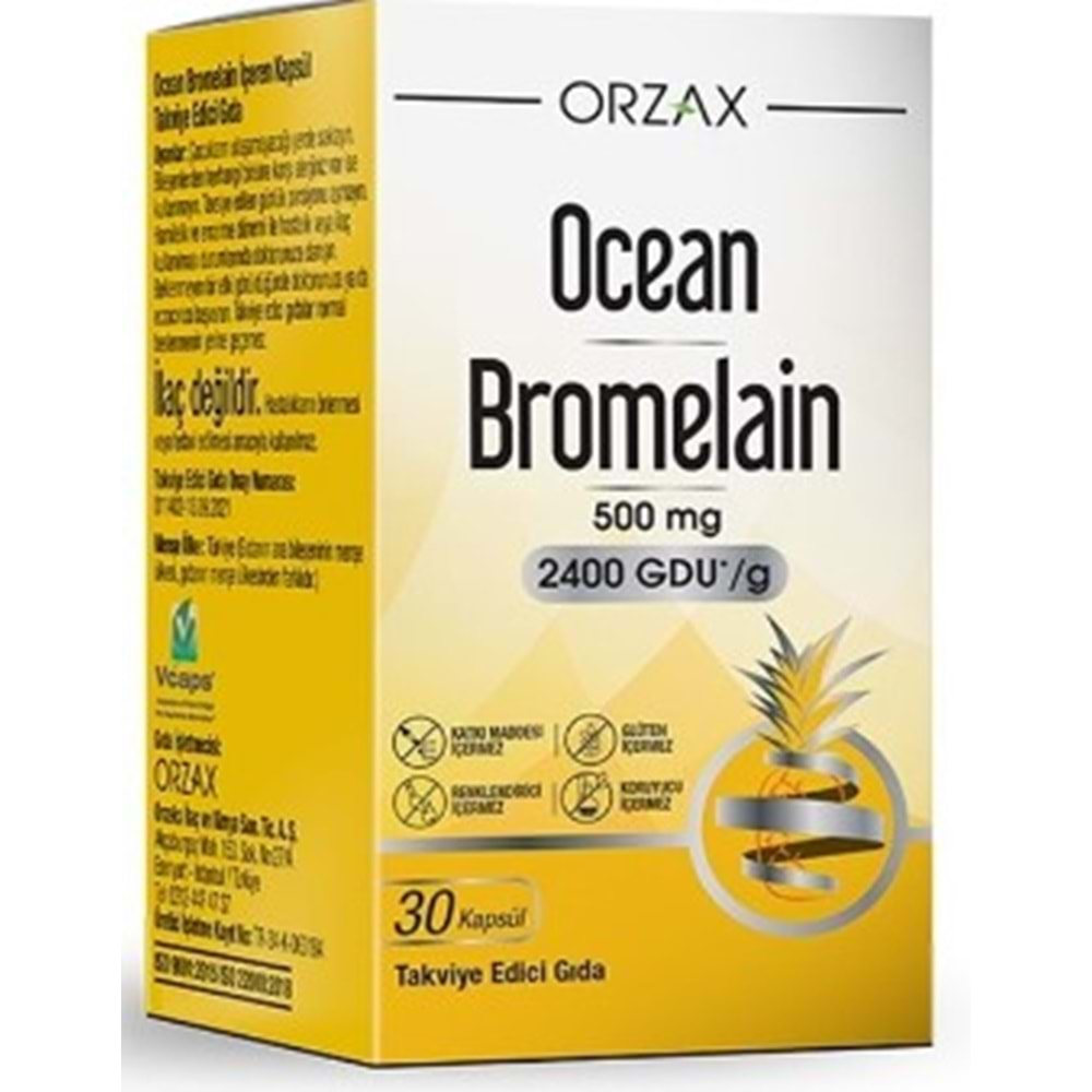 OCEAN BROMELAİN 500 MG 30 KAPSÜL