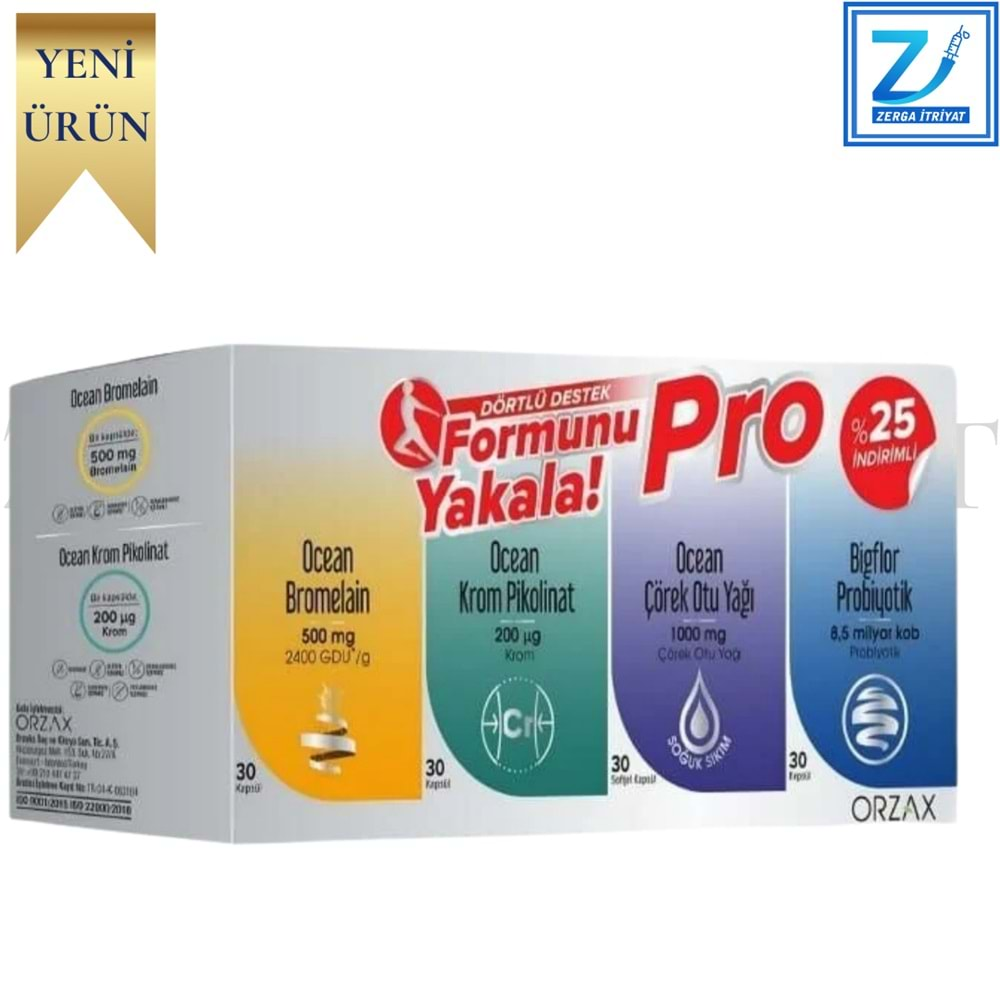 OCEAN FORMUNU YAKALA PRO % 25 İNDİRİMLİ 4 LÜ SET