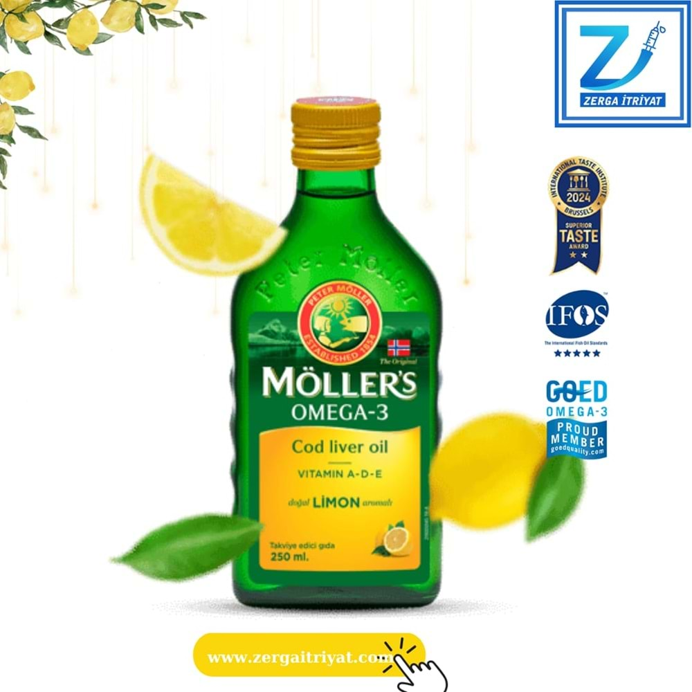 MÖLLER’S OMEGA-3 LİMON 250 ML