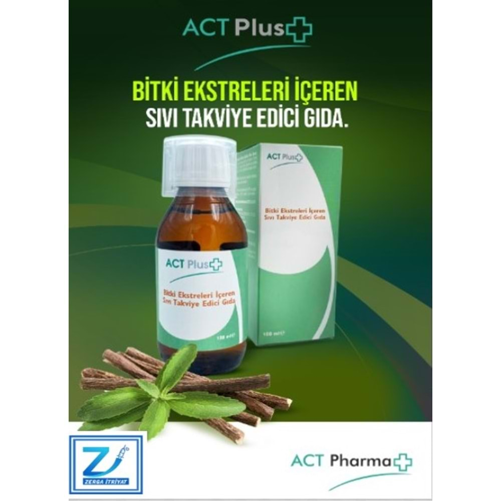 ACT PLUS BİTKİSEL ÖKSÜRÜK ŞURUBU 100 ML