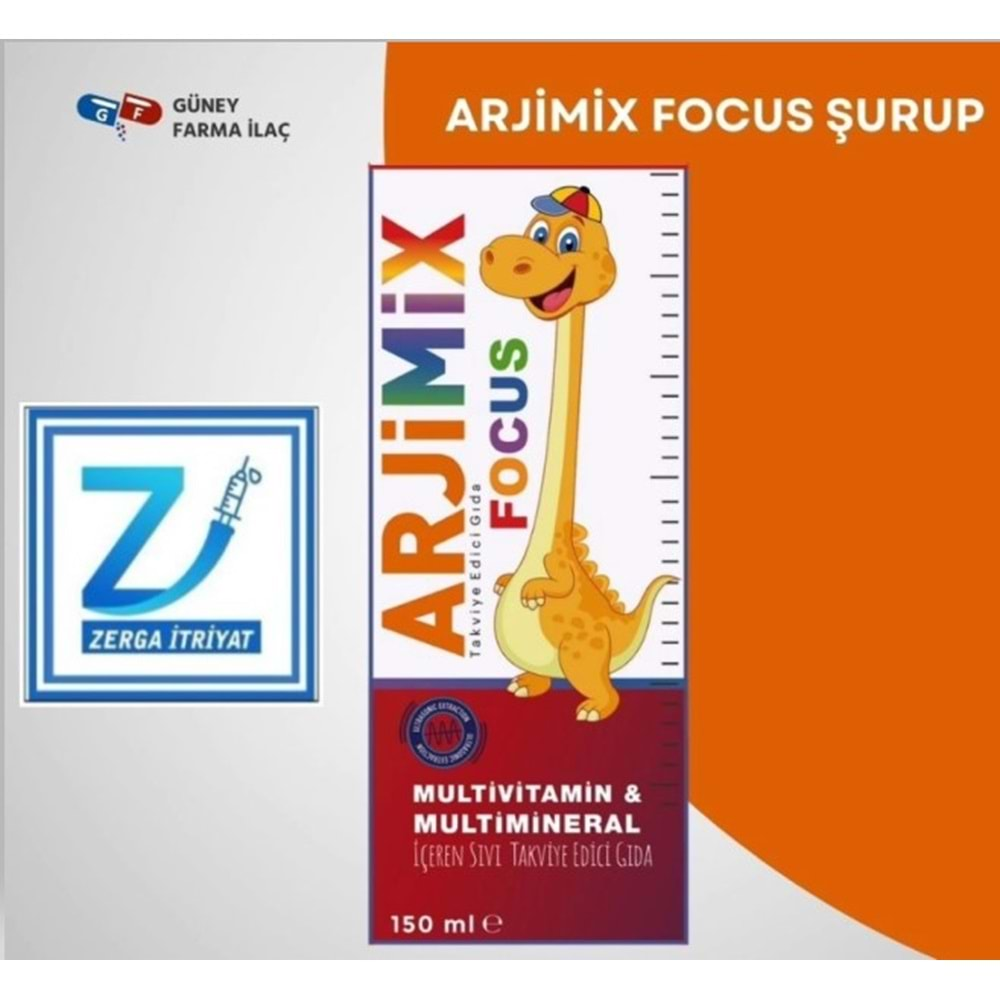 ARJİMİX FOCUS ŞURUP 150 ML