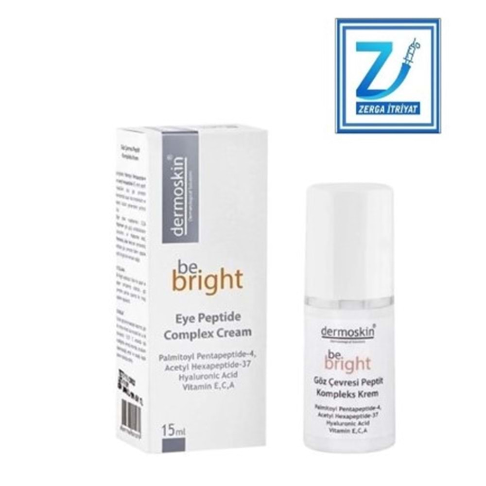 DERMOSKİN BE BRİGHT GÖZ ÇEVRESİ PEPTİT KOMPLEKS KREM 15 ML