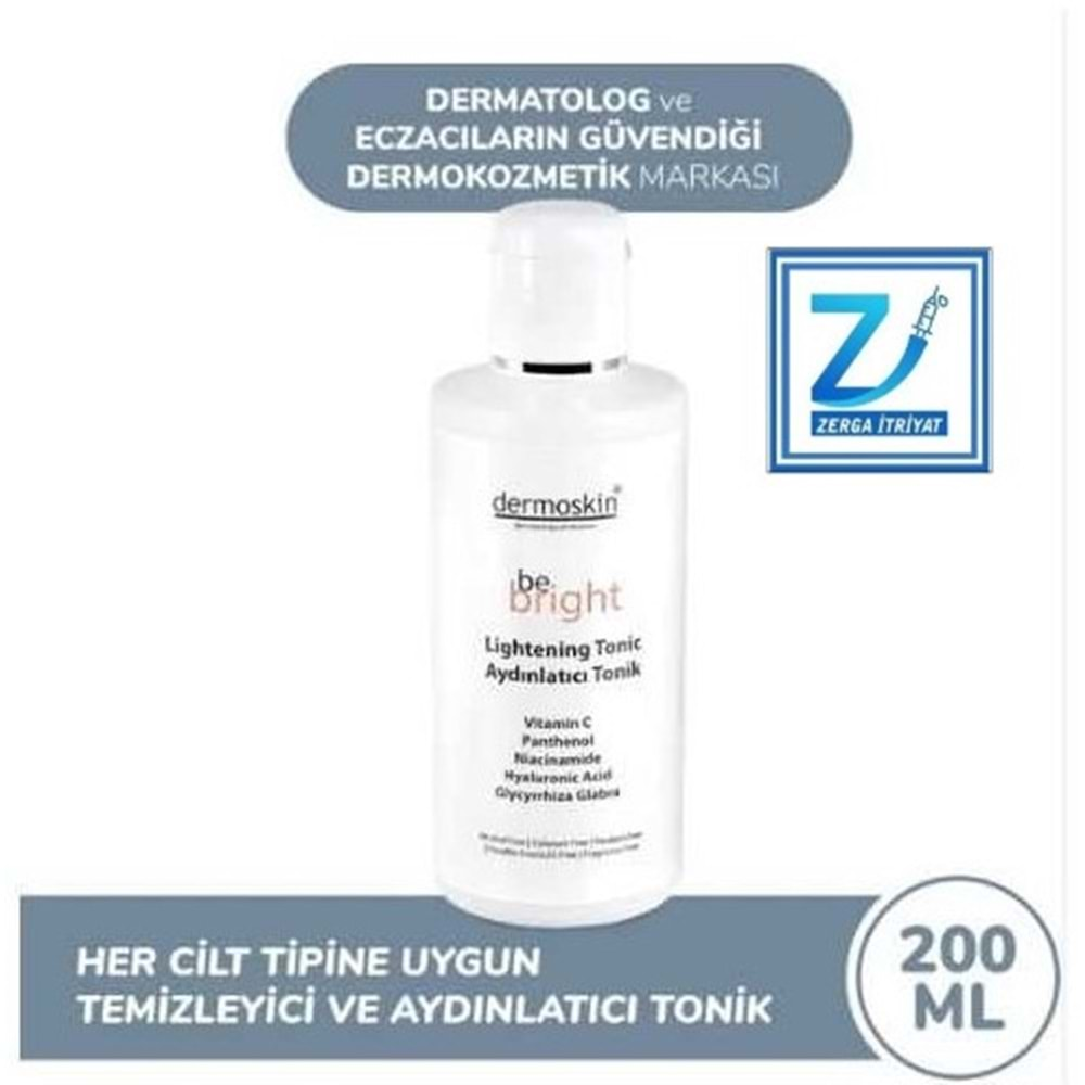 DERMOSKİN BE BRİGHT AYDINLATICI TONİK 200 ML