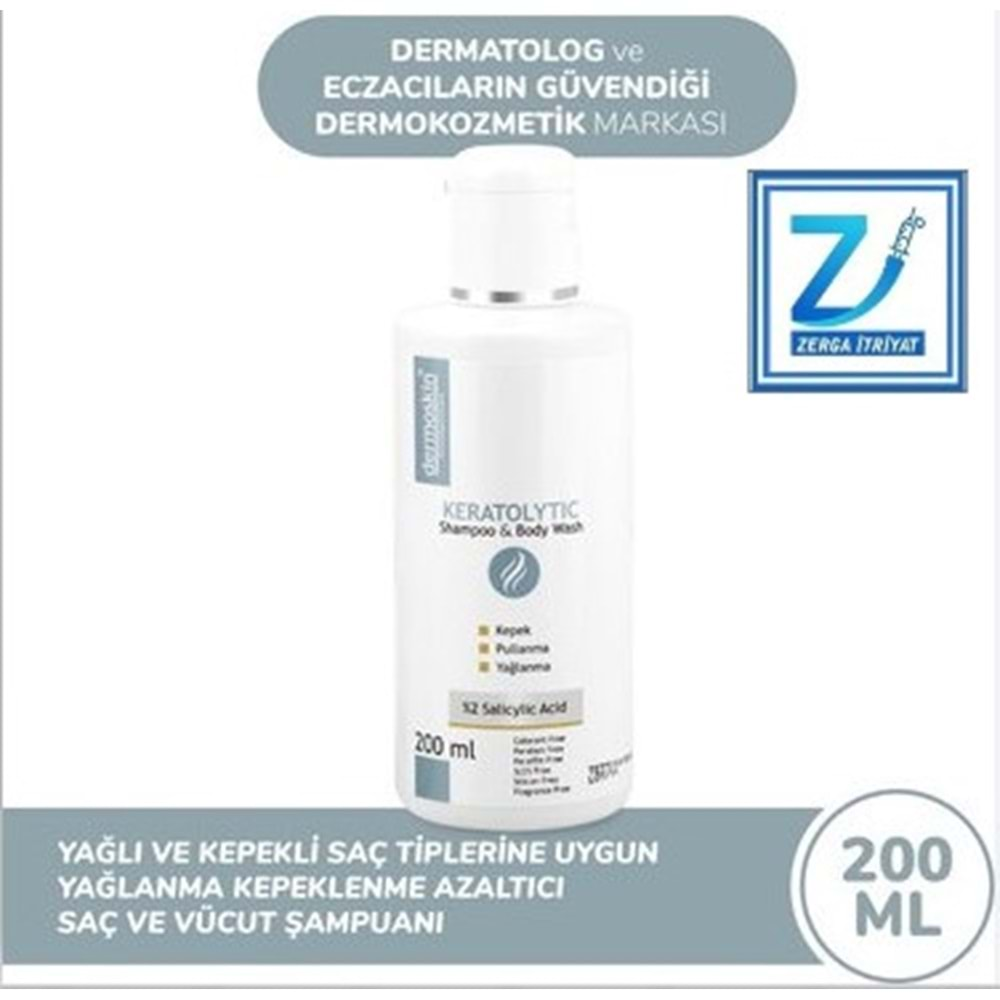 DERMOSKİN ŞAMPUAN KERATOLYTİC 200 ML