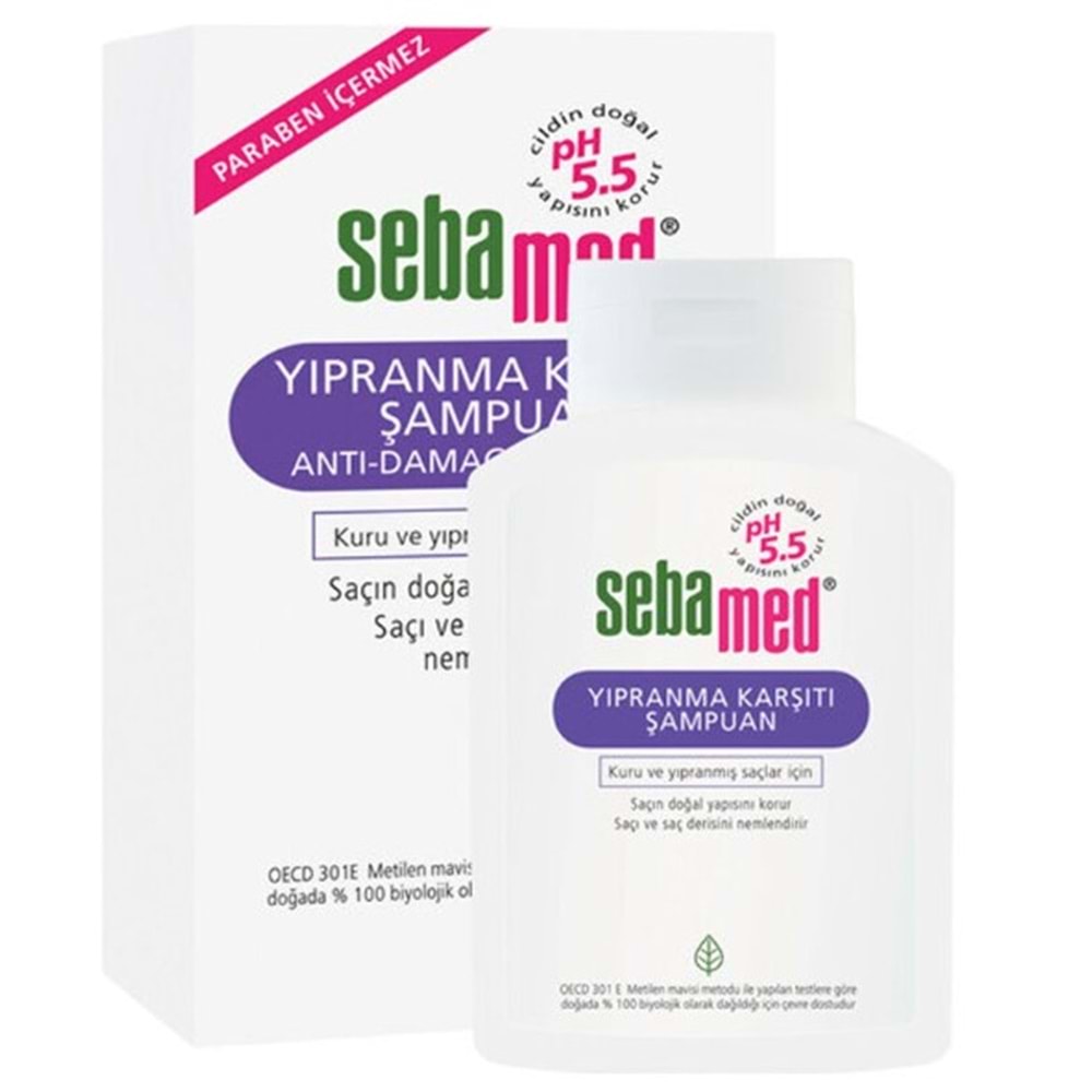 SEBAMED YIPRANMA KARŞITI ŞAMPUAN 400 ML ( KURU VE YIPRANMIŞ SAÇLAR İÇİN )