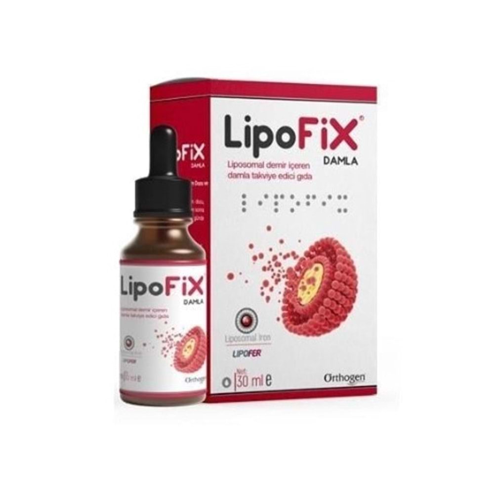 LİPOFİX DAMLA LİPOSOMAL İRON (DEMİR) 30 ML