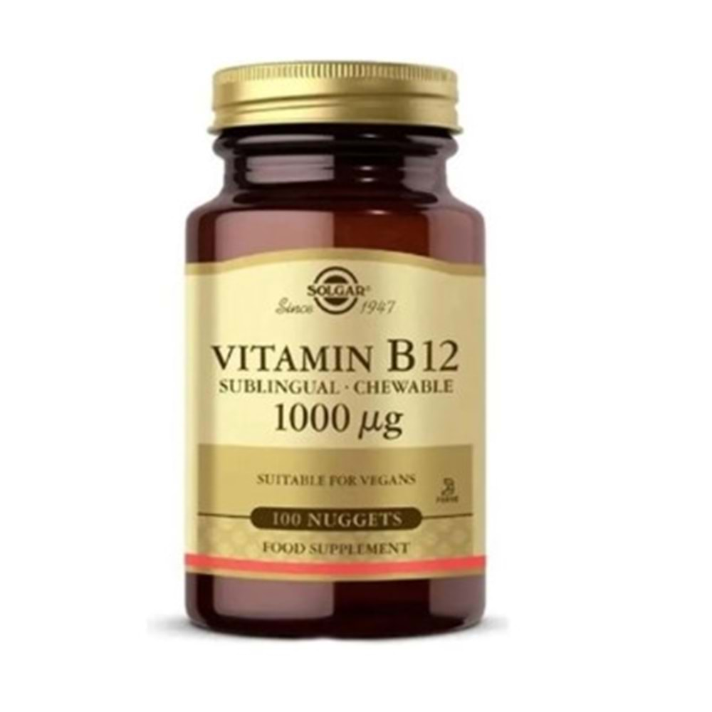 SOLGAR VİTAMİN B12 1000 MCG 100 TABLET