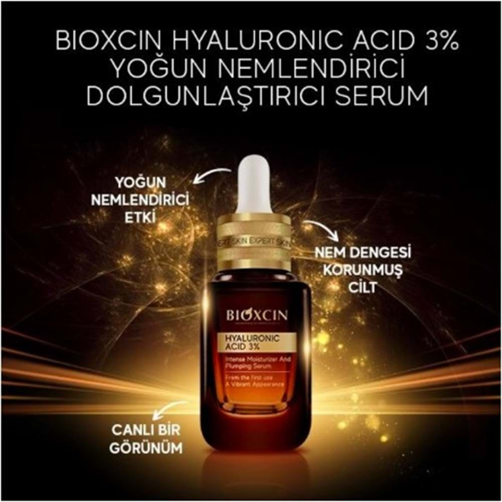 BİOXCİN HYALURONİC ACİD YOĞUN NEMLENDİRİCİ DOLGUNLAŞTIRICI SERUM 30 ML CİLT SERUMU BİOXCİN SERUM