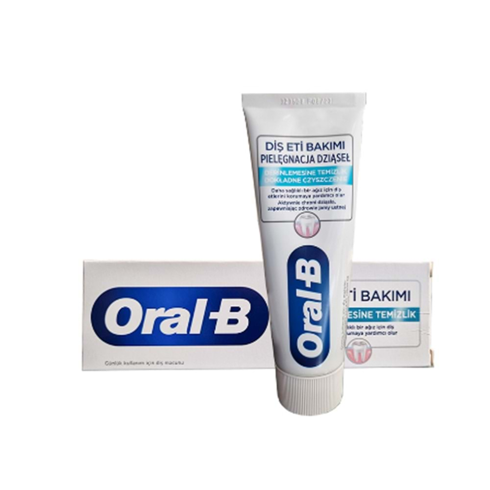 ORAL-B DİŞ MACUNU DERİNLENMESİNE TEMİZLİK 65 ML