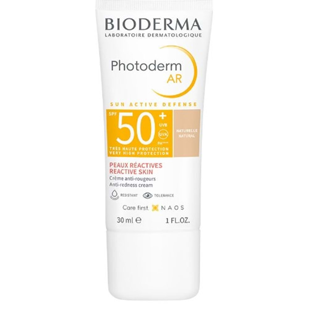 BİODERMA PHOTODERM AR SPF50+ 40 ML RENKLİ NATURAL ( HASSAS CİLTLER İÇİN ) GÜNEŞ KREMİ