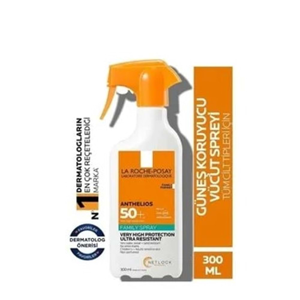 LA ROCHE POSAT ANTHELİOS FAMİLY VUCUT GÜNEŞ KORUYUCU ( SPREY FORM ) SPF50+ 300 ML