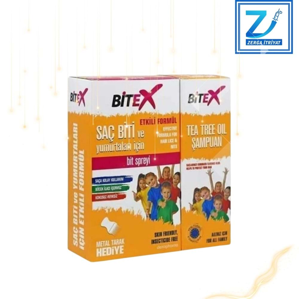 BİTEX BİT SPREYİ 100 ML & 150 ML T.T.O BİT ŞAMPUANI HEDİYELİ ÇELİK TARAK HEDİYELİ